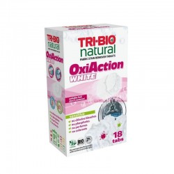 TRI-BIO Tabletki do prania OXI ACTION WHITE 18szt