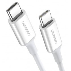 Kabel USB-C do USB-C UGREEN US264, 60W, 0.5m (biały)